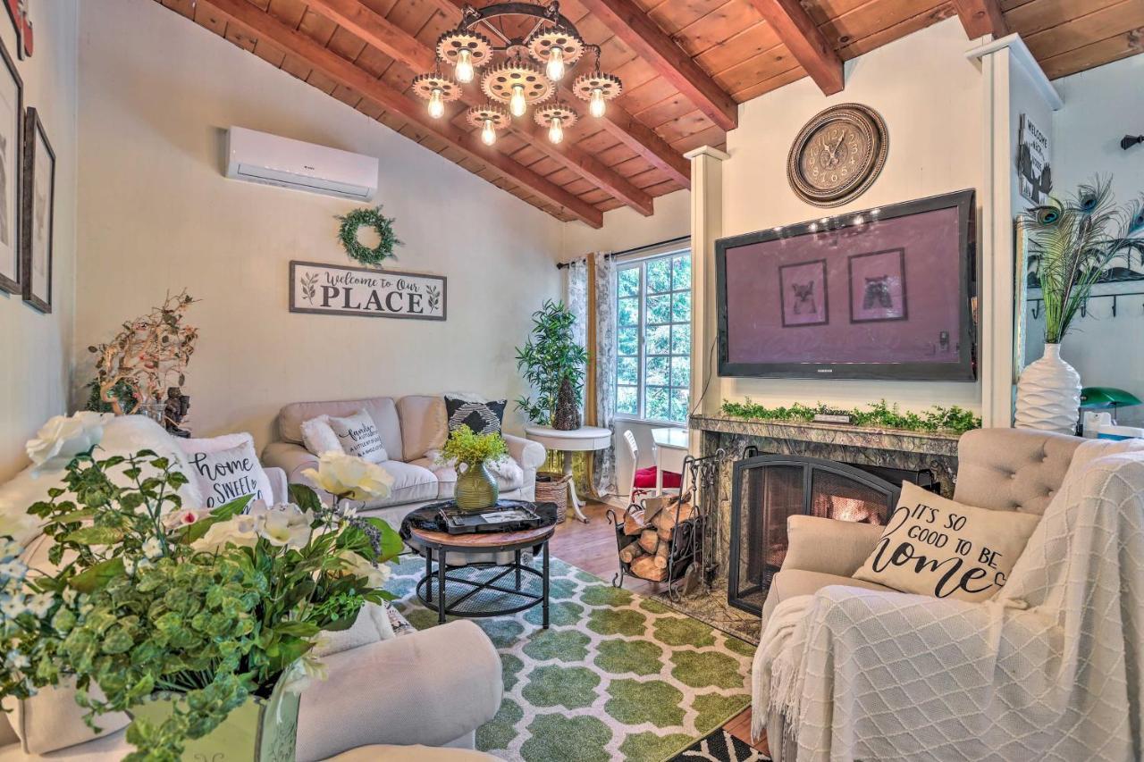 Boho Crestline Cabin, 1 Mile To Lake Gregory! Exterior photo