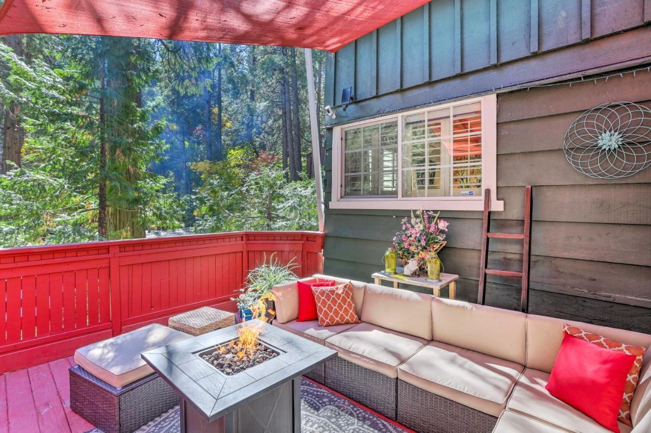 Boho Crestline Cabin, 1 Mile To Lake Gregory! Exterior photo